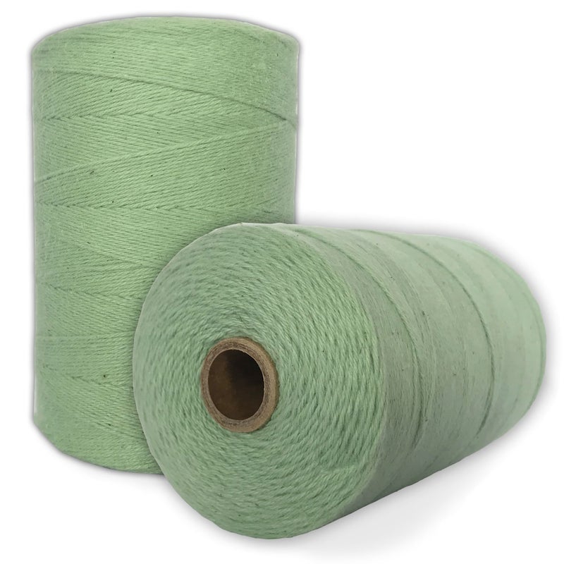 Paper Farm 100% Cotton Loom Warp Thread (Aqua Green), 8/4 Warp Yarn (800 Yards), Perfect for Weaving: Carpet, Tapestry, Rug, Blanket or Pattern - Warping Thread for Any Loom - Image 1
